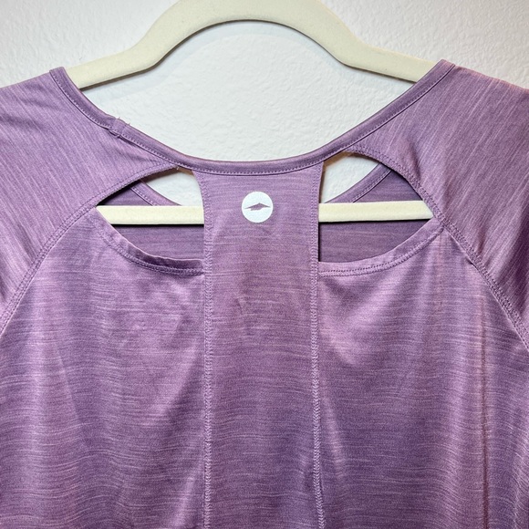 AVIVA Women’s Short Sleeve Lavender Athletic Gym Top Size M - Picture 8 of 8